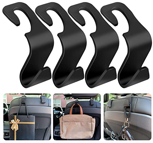tao pipe 6 stücke Auto Lagerung Haken, Auto Kunststoff Haken Rücksitz Kopfstütze Haken Aufbewahrungshaken für Autositz Autositz Rücksitzhaken Kopfstütze Kleiderbügel Handtaschenhalter Taschenhaken