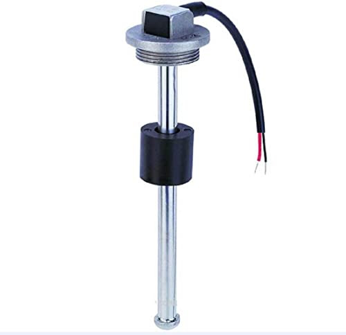 sensor de nivel de agua de 0 a 190 ohmios, unidad de envío del tanque de nivel de combustible para barco, camión, coche, RV (200 mm, sensor giratorio de rosca)
