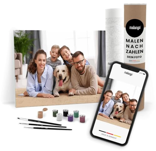 Malen nach Zahlen - Foto 60 x 40 cm Hochformat ohne Keilrahmen mit bis zu 36 Farben