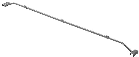 Soporte de lona plana de aluminio ajustable 140,5 – 208 cm, soporte para lona, soporte de aluminio