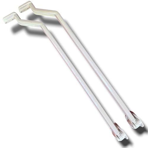 Teletoldo – Juego de 2 Brazos de 140 cmts. para toldo Pared de Aluminio Lacado Blanco – Anclaje a Pared – Alta Resistencia y Durabilidad - Incluye pletinas de sujeción a Perfil
