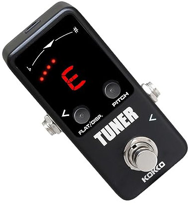 UPKOCH Gitarrentuner Mit -anzeige Bypass Chromatisches Stimmpedal Minigröße Für Musikzubehör