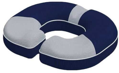 EvshBea Cojín de asiento ortopédico, cojín de próstata, cojín ergonómico para hamorroides y próstata, reduce el dolor, promueve la circulación sanguínea y alivia el coxis (gris claro)