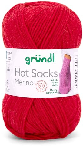 Gründl Hot Socks Merino (16 feuerrot)