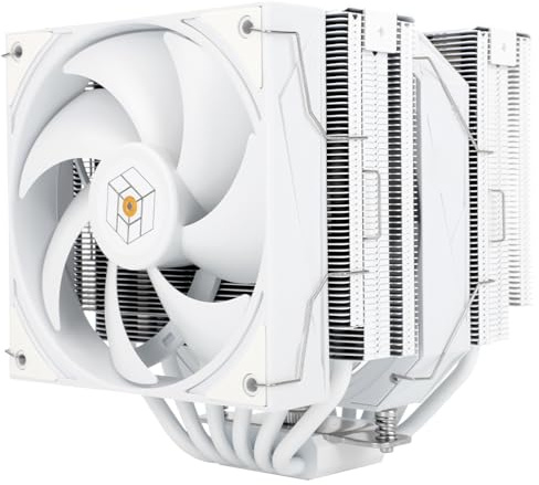 Thermalright Royal Pretor 130 White CPU-Kühler, Kühlkörper CPU-Kühlung, TL-H12W-X28 und TL-HD13W-X28 Lüfter, kompatibel mit Intel LGA115X/1200/2011/1700/1851;AM4/AM5 Plattformen, Desktop-Tower-Kühlung