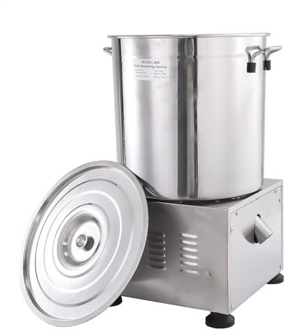 Centrifuga per insalata in acciaio inox, grande capacità di 15 l, centrifuga sicura per insalata, centrifuga ad asciugatura rapida, per ristorante alberghiero mensa