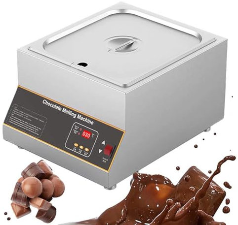 YXZQLOZ Pentola per sciogliere Il Cioccolato, Macchina per temperare Il Cioccolato Professionale a Controllo Digitale da 1000 W, Pentola