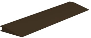 Roppe Rolling Traffic Transition Profile #75, Light Brown, 3/8 H X 9' L X 3-1/8 W