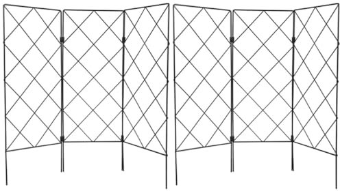 OFFSCH 2stücke Gartenspalier Aus Eisen Für Garten Pflanzenspalier Rankgitter Für Kletterpflanzen Tomatenkäfige Für Gartenanlagen Geeignet Für Weinreben Efeu Rosen Usw
