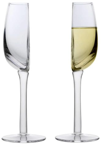 Evember 2 Piezas Copas De Vino Medio Cortadas - Medio Vaso De Vino Tinto De 140ML Media Copa De Vino Half Full,Medio Vaso De Vino,Copas De Vino Medio Cortadas,Regalo Creativo De Copa De Vino Tinto