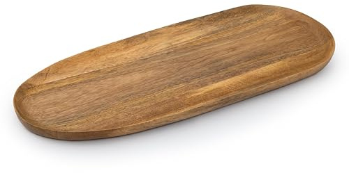 Jamie Oliver Big Love Alleskönner-Brett, FSC-Mangoholz, Servierbrett mit Unregelmäßiger Form, Schneidebrett, Nur Handwäsche, 57x25x3cm