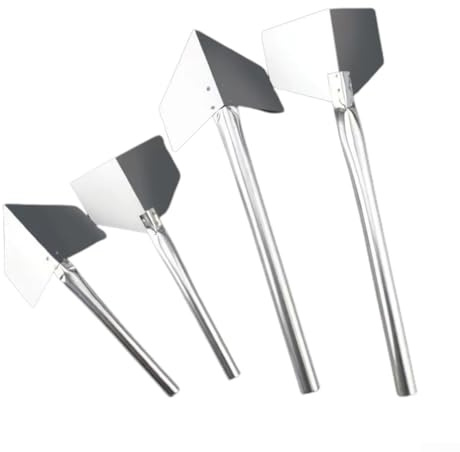 Paleta de jardín de acero inoxidable confiable, 90 grados, herramienta profesional de esquina al aire libre (esquina externa pequeña)