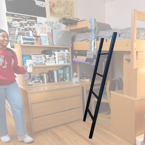 Hochbett Leiter Ersatzleiter Etagenbett für Wohnheime, Lofts und Studentenwohnheime, platzsparende Aufstiegsleiter für Boote/Dachböden/Zuhause/Dachböden/Treppen, 114,3 cm/127,7 cm/139,7 cm/1