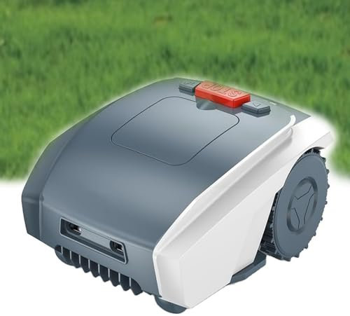 LHQYA Electric Lawn Mower, Fully Automatic Mower with 3 Blades, Cutting Width: 19cm, Tilt Angle: ±25% (14°), Adjustable Cutting Height: 20-55mm, Efficiency: 100m²/h, for Garden, Lawn