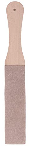Culnflun Stropping de cuero para afilar el cuchillo de afilado de cuero de doble lado Herramientas para cinceles de cuero para artesanías de, bricolaje, cinturones,