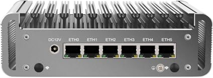 ANDAQI Micro Firewall Appliance, Mini PC, PFSense, Mikrotik, OPNsense, VPN, Router PC, I5 1135G7, RJ17, AES-NI, 6 x 2.5GbE I226-V LAN, COM, HDMI, SIM Slot, 0 RAM, 0 Storage, Barebone No System