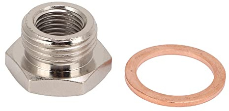 MotorMinds O2 Sauerstoffsensor Stecker, Sauerstoffsensoradapter, Sensor Extension M18x1,5 M12x1,25 für Motorräder und Andere Transportmittel