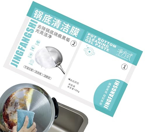 Yhsioaklo Rust Remover for Stainless Steel Sink Cleaner Stainless Steel Scouring Sticker Pan Cleaner Rust Stain Remover Powerful Cookware Cleaning Paste Remover