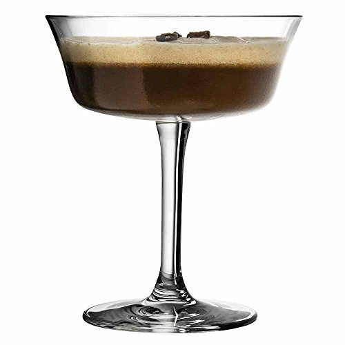 Urban Bar Champagne Glass Coupe Fizzio, Retro Cocktail Saucer, Lead Free Crystal 26cl Model No UB3004
