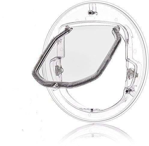 GLOGLOW Porta a Battente per Finestra con Porta a Battente per Animali Domestici con Serratura a 4 Vie e Kit di Rivestimento per Finestra