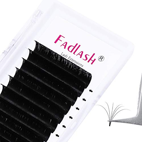Volumen C Curl Wimpern 0.05 Stärke 15mm Selbstfächernde Easy Fan Lashes Volumentechnik Extensions(0.05mm-C-15)