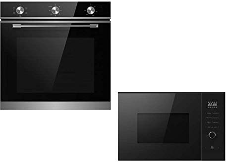 Cookology TOF600SS 72L Built-In Electric Oven & 25L Microwave Pack