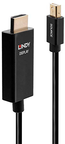 LINDY Câble Actif Mini DisplayPort vers HDMI avec HDR, 2m