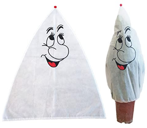 Bseical Winterschutz FüR Pflanzen, Winterschutz FüR KüBelpflanzen, 90 cm X 110 cm Frostschutz Pflanzen, 2 StüCke üBerwinterungszelt FüR Pflanzen FrostwäChter Mit Kordelzug, FüR Banana Plant (Smiley)