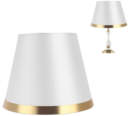 Tissting E27 Lampenschirm Grau - Einfache Installation und Abriebfestigkeit für Tisch- und Stehlampen im Schlafzimmer, Wohnzimmer und Büro (30cm/11.8in)