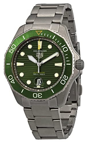 TAG Heuer orologio Aquaracer Professional 300 Calibre 5 43mm verde automatico titanio WBP208B.BF0631