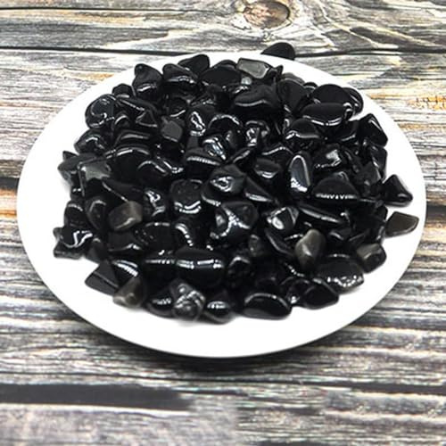 Pierres d'agate de couleur naturelle et cristaux de gravier, petite pierre roulée, décoration de réservoir, énergie de guérison, pierre précieuse, décoration d'aquarium pour la maison, obsidienne no