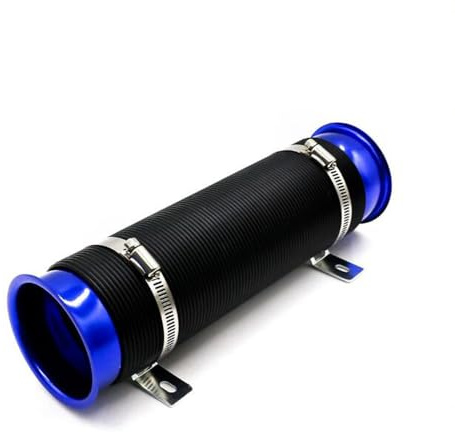 Shkalacar Tubo de Admisión de Aire Frío Conducto Flexible Universal de 3 Pulgadas/76 mm Manguera de Escape del Sistema de Admisión