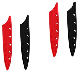Amosfun 4 Stück Küchenmesser Etui Messerschutz für Küchenmesser Messerschutz für Outdoor-Aktivitäten gerader Messerholster Haushaltsversorgung Messerscheide aus Kunststoff Küchenzubehör pp