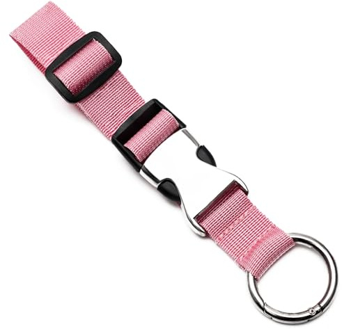 ZOUIQSS Gepäckgurte zum Hinzufügen Einer Tasche, Jackengreifer, Gepäckgurte, Gepäckkoffer für Reisegürtelgepäck mit Schnalle, verstellbares Gepäckzubehör(Rosa)