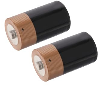 Lot de 2 Piles alcalines LR20 - Longue durée, Haute Puissance, idéales pour Les appareils électroniques et Les Jouets.