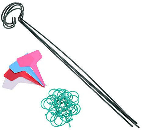 YARNOW Blumenstützring Aus Eisen Pflanzenstecker Für Einzelne Stiele Gartenkäfig Mit Stabilem Halt Langlebig Und Rostfrei Für Blattpflanzen Orchideen Rosen Und