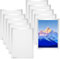 Comzantor 10 Piezas A4 Marco Fotos Magnetico, Marco de Fotos Magnético Multiusos, Diamond Painting Marco, Información Marco Autoadhesivo, para Fotos, Carteles, Documento, Licencia (Plata)