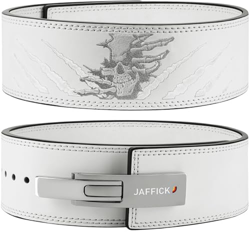 Jaffick Lever Lifting Belt – Power 10mm Extreme Heavy Duty Genuine Leather Lower Back Support for Squats, Bench Press, Deadlifts Bodybuilding Weightlifting Powerlifting for Men & Women