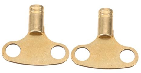 Zerodeko Copper Radiator Bleed Valve Key Wrench 2pcs Golden