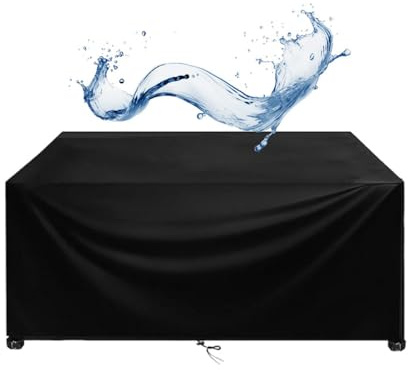 Housse Pour Meubles De Jardin Imperméable 190x90x120cm/LxWxH Housse De Protection Pour Salon Meubles Extérieur,Coupe-Vent Et Anti-UV,Bache Pour Table De Jardin Pour Table Et Chaises D'extérieur