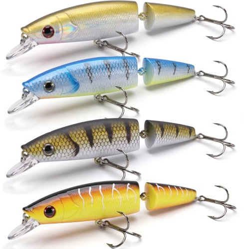 Paradox Fishing Premium Wobbler Sets für Hecht und Zander I 4 Stück mit Box I Hecht-Köder Zander-Köder Barschköder