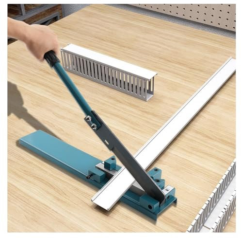 Taglierina per canaline in PVC resistente, angolo regolabile di 45° e 90°, utensile da taglio manuale in plastica per elettricisti, condotti e copertura a fessura aperta