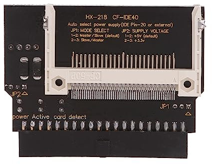 YIZITU Tarjeta compacta a adaptador IDE hembra de 40 pines de 3.5 pulgadas, tarjeta de memoria a unidad de disco duro IDE, adaptador IDE
