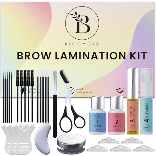 Brow Lift Kit Sourcil, Brow Lamination Kit Durée de 6-8 semaines, 15 Applications, DIY Sourcils - BK1