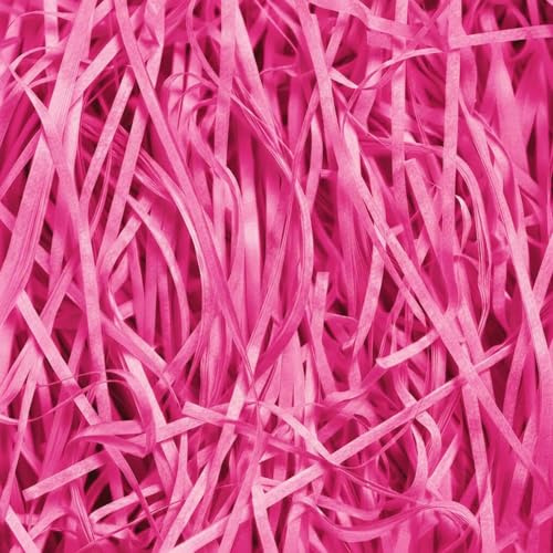 Emartbuy 1 000 gram strimlat papper, perfekt för presentdekoration, fyllning och presentförpackning - het rosa