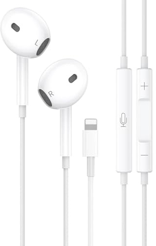 Tayte In-Ear Kopfhörer für iPhone, [Plug and Play] Kopfhörer HiFi Audio Stereo mit Mikrofon und Lautstärkeregelung Headphone kompatibel mit iPhone 14/14 Pro/14 Pro Max/13/12 Mini/11/X/XS Max/XR/8/7
