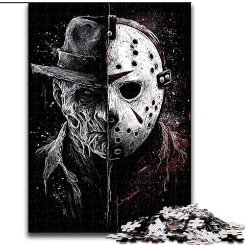 1000 Piece Jigsaw Puzzles for Adults Gifts Horror Movies, Learning Educational Toys Family Games Unique Birthday And Gifts (Size 26x38cm)