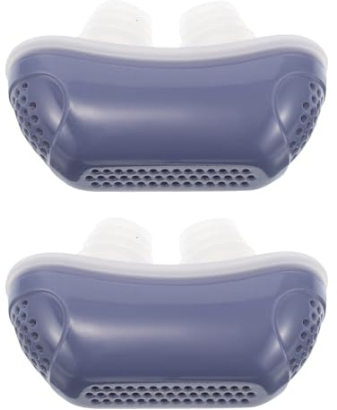 Dispositivo Nasale Elettrico Antirussamento Portatile 2 Pezzi Blu | Abs e Tpr, Funzionamento Silenzioso, Migliora Flusso D’aria, per Viaggio