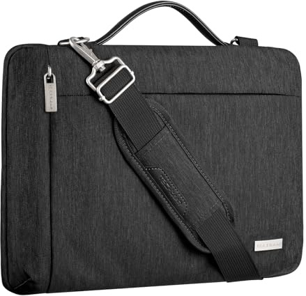 TECHGEAR 13 Inch Laptop Sleeve Case with Handle, Shoulder Strap & Pockets for MacBook Air/Pro 13, ASUS ZenBook, Samsung Galaxy Book, HP, Lenovo, Dell XPS 13, Acer Chromebook, Water-Resistant