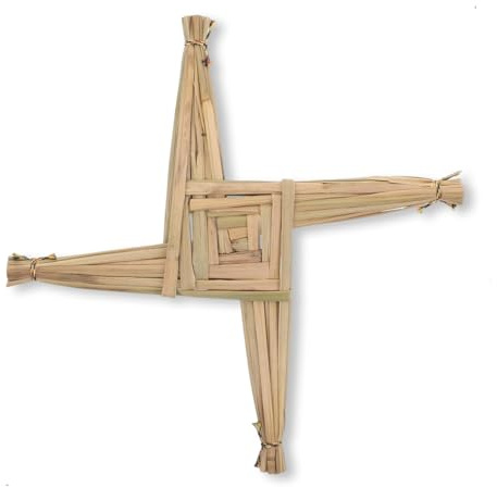 Labyrinxel Irish Straw Wall Cross Handwoven Decorative Cross for Wall Carrying Holding and Pocket Display Traditional Style Home Accessory